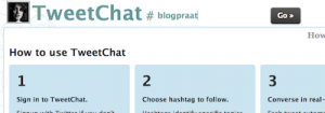 twitterchat tool tweetchat #blogpraat